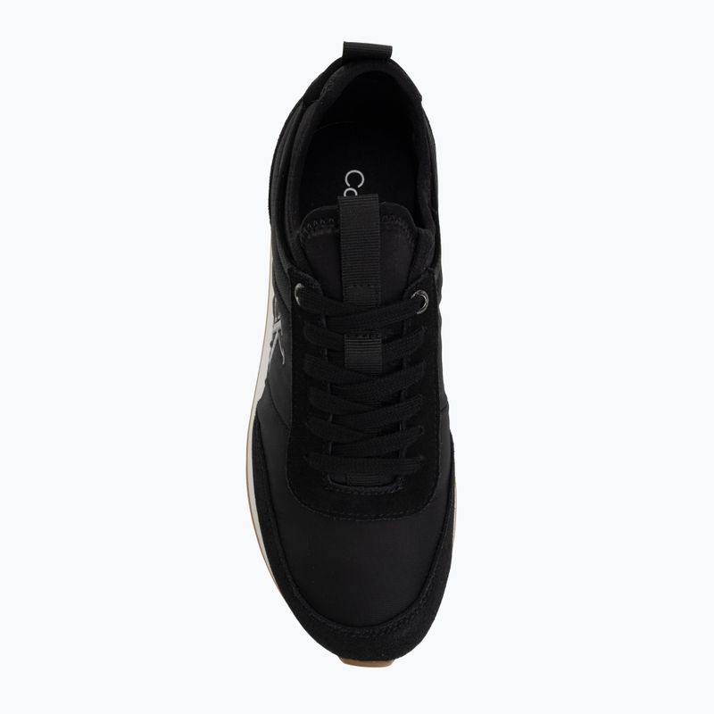 Dámske topánky Calvin Klein YW0YW02060 Retro Runner Sock Laceup Mix Mat black/gyn metal/gum 5