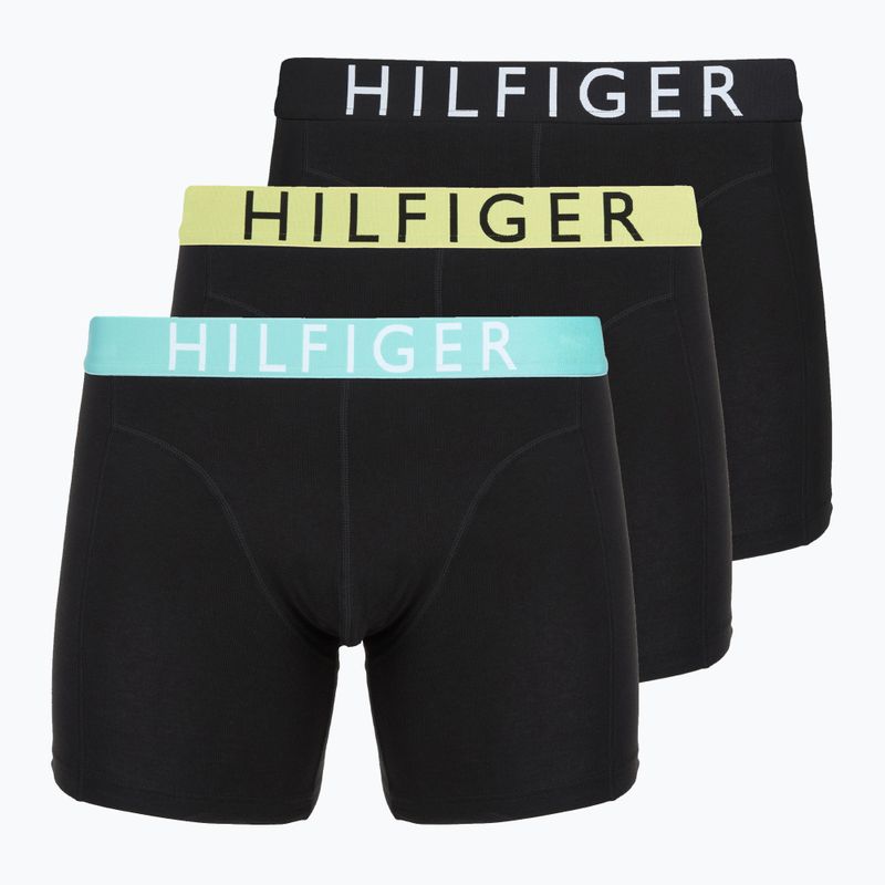 Boxerky Tommy Hilfiger Brief 3-pack citrónový krém/arktická aqua/čierna