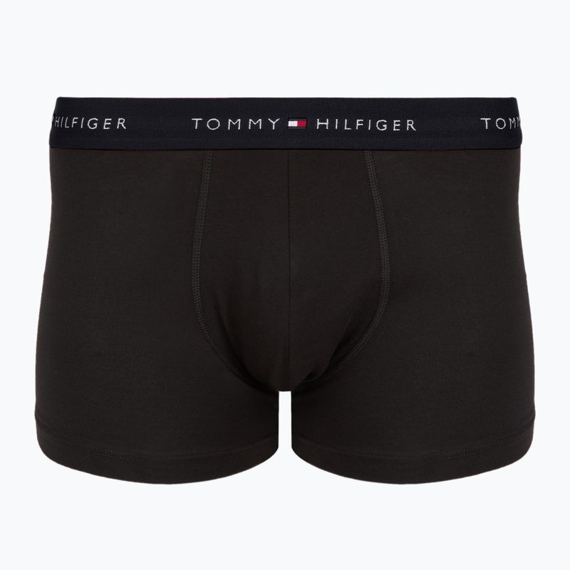 Boxerky Tommy Hilfiger Trunk WB 7 pairs blk/mid red/aegean sea/dsrt sky/blu jeans/f r/wht 9