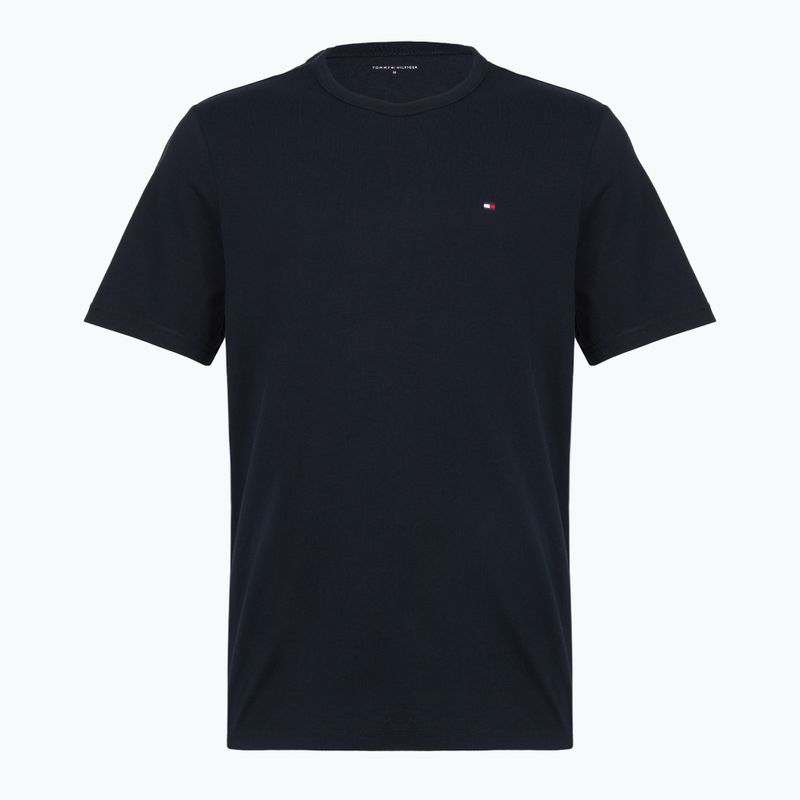 Pánske tričko Tommy Hilfiger Cotton Short 3 pack navy blue/utility sage/white 4