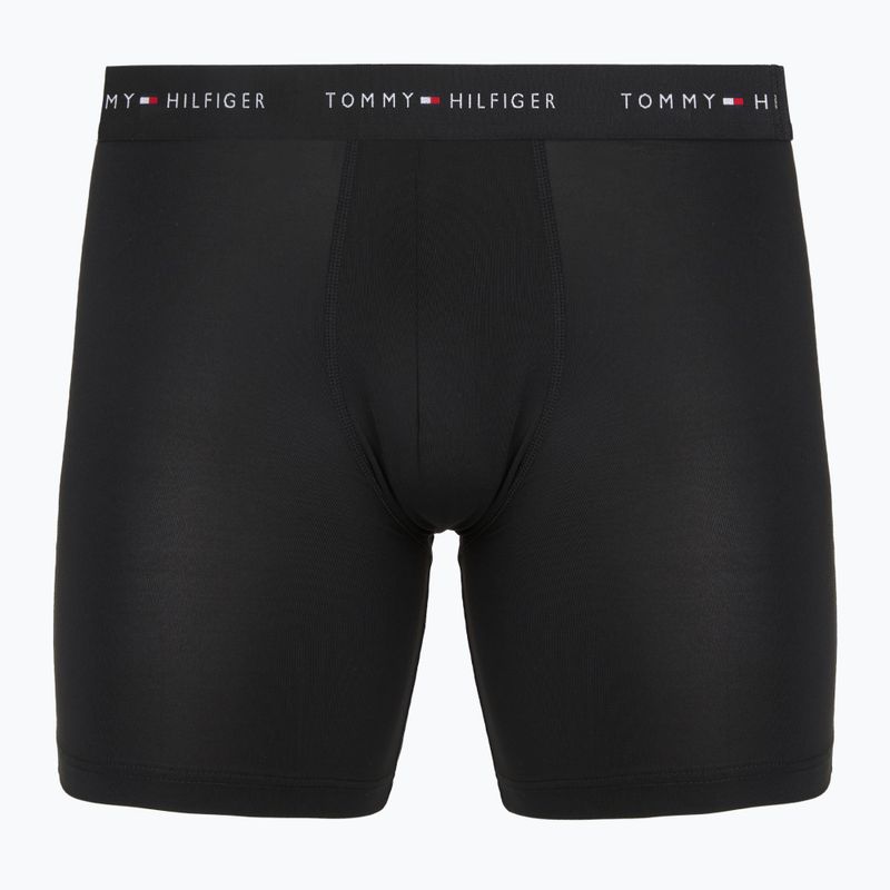 Pánske boxerky Tommy Hilfiger Micro Long 3 pack black/black/black 2