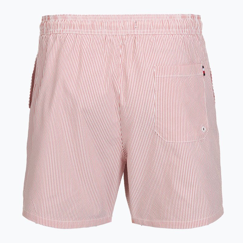 Pánske plavecké šortky Tommy Hilfiger Medium Drawstring Ithaca terra red/ecru ithaca 2