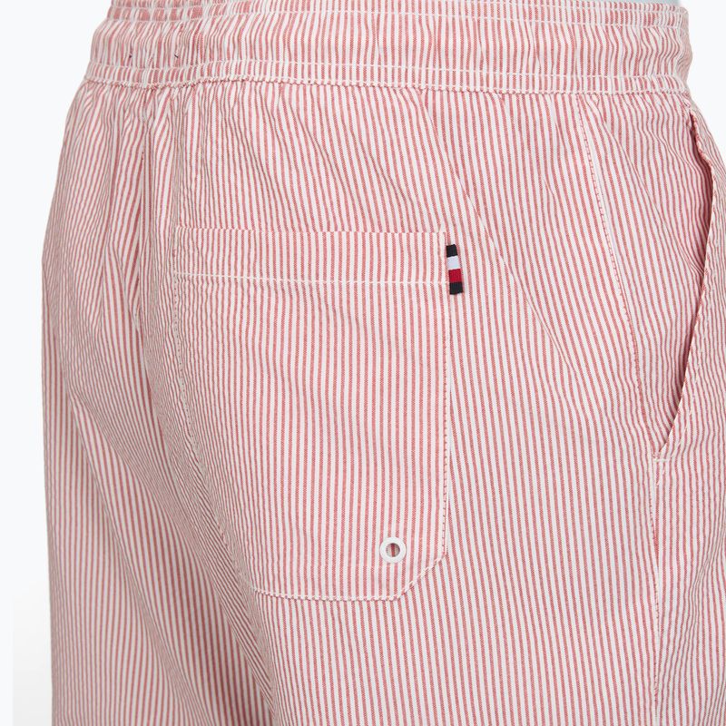 Pánske plavecké šortky Tommy Hilfiger Medium Drawstring Ithaca terra red/ecru ithaca 4