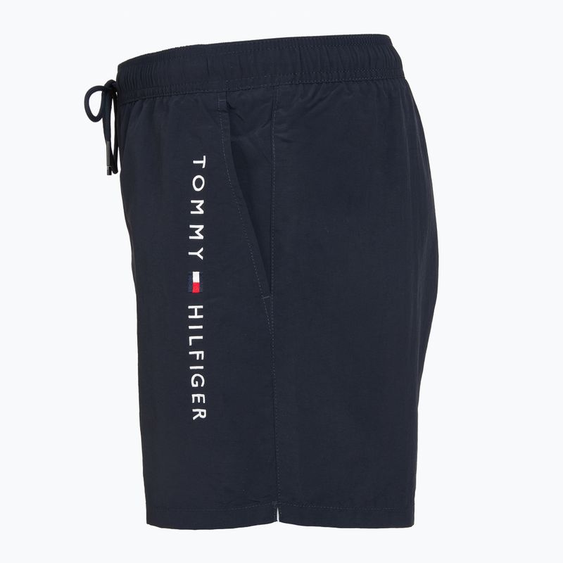 Pánske plavecké šortky Tommy Hilfiger Medium Drawstring Zip Pocket desert sky 3