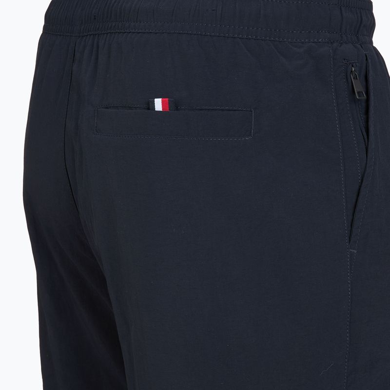 Pánske plavecké šortky Tommy Hilfiger Medium Drawstring Zip Pocket desert sky 4
