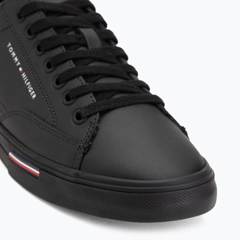 Pánske tenisky Tommy Hilfiger Vulc Core RBW Long Lace Leather black 7