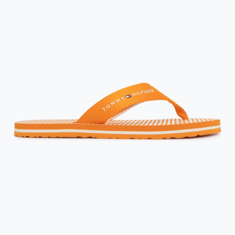 Dámske žabky Tommy Hilfiger Ithaca Stripe Summer orange hype 2