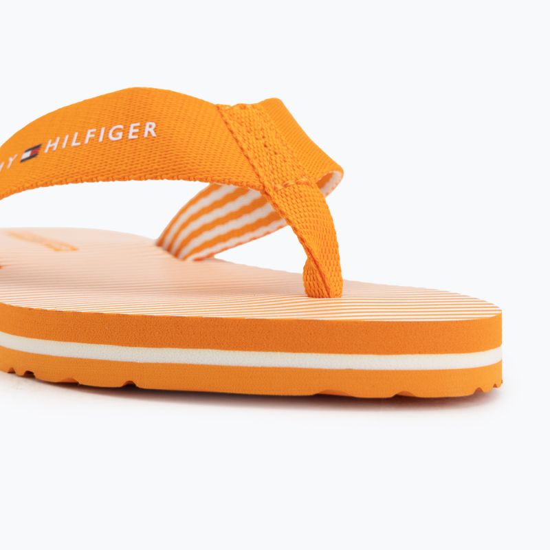 Dámske žabky Tommy Hilfiger Ithaca Stripe Summer orange hype 7