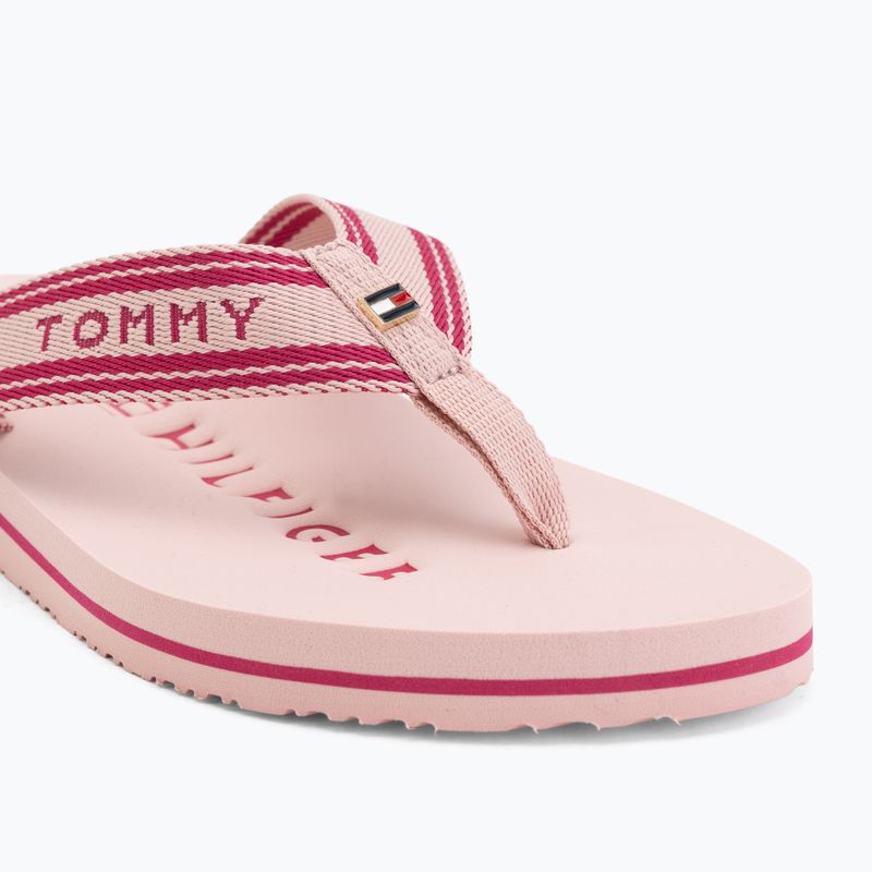 Dámske žabky Tommy Hilfiger Webbing Summer Sandal foggy pink 7