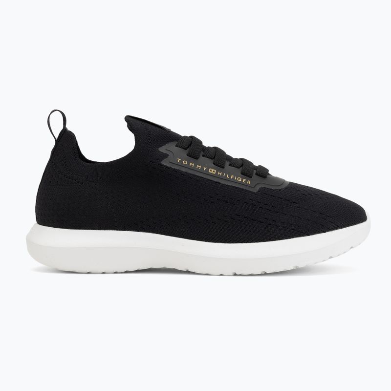 Dámske topánky Tommy Hilfiger Knit Extralight Runner black 2
