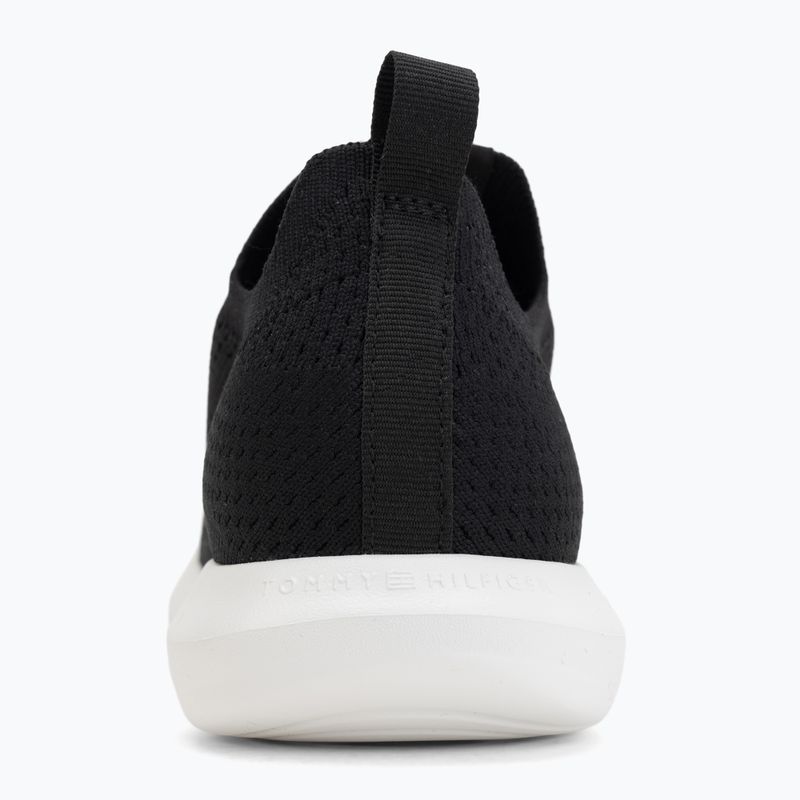 Dámske topánky Tommy Hilfiger Knit Extralight Runner black 6