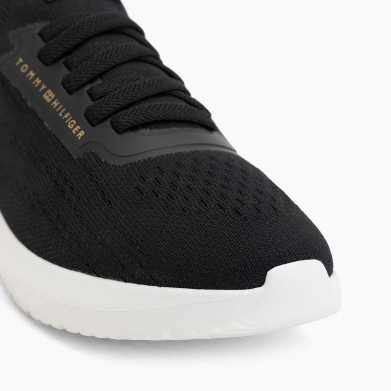 Dámske topánky Tommy Hilfiger Knit Extralight Runner black 7