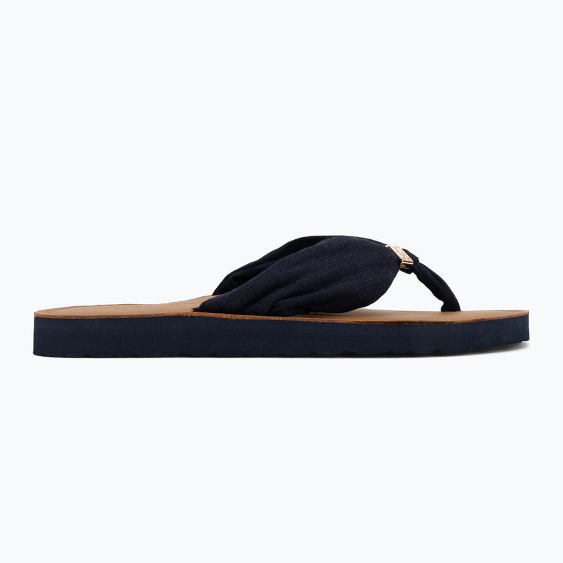 Dámske žabky Tommy Hilfiger Footbed Summer Sandal Leather space blue 2