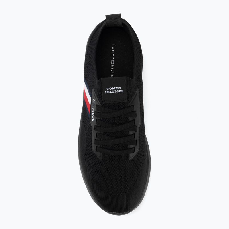 Pánske topánky Tommy Hilfiger Lightweight Knitted Runner black 5