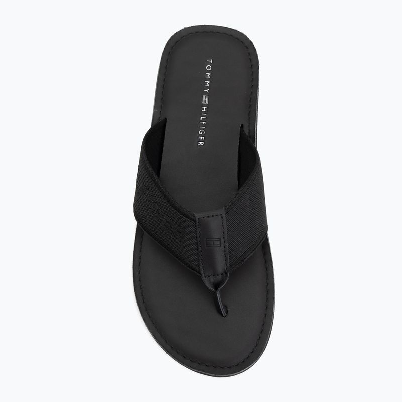 Pánske žabky Tommy Hilfiger Lbeach Sandal Leather black 5