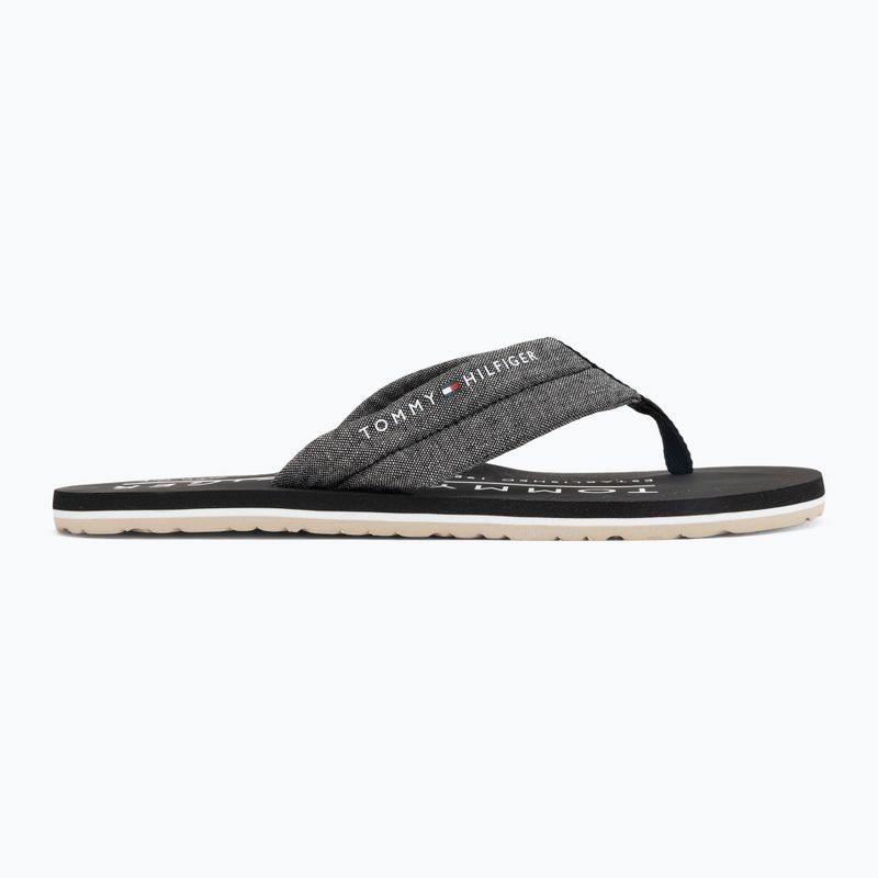 Pánske žabky Tommy Hilfiger Chambray Beach Sandal black 2