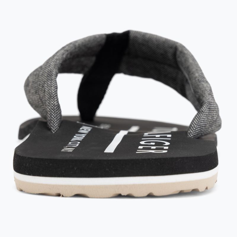 Pánske žabkyTommy Hilfiger Chambray Beach Sandal black 6