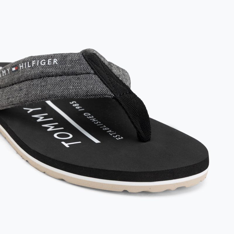 Pánske žabkyTommy Hilfiger Chambray Beach Sandal black 7