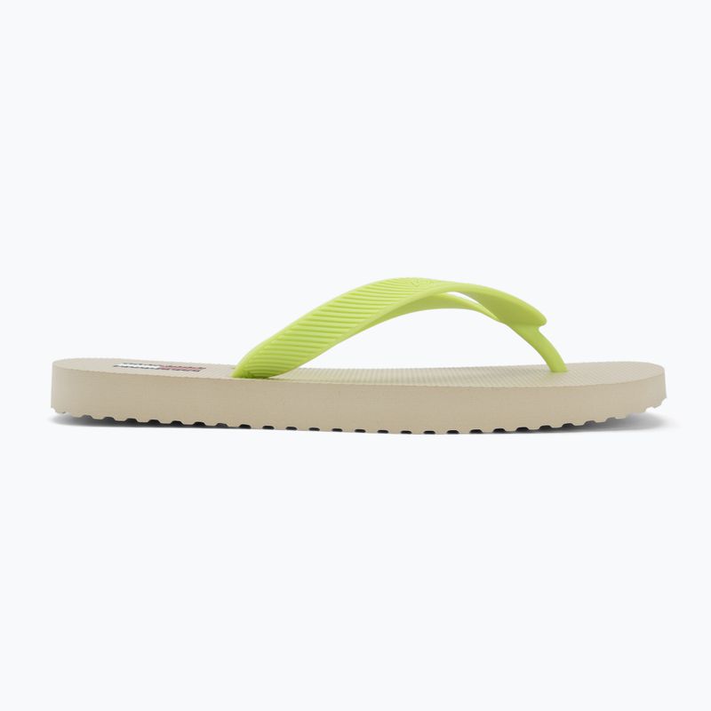 Dámske žabky Tommy Jeans Logo Summer white clay/lime essence 2