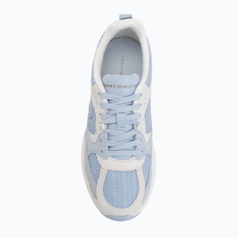 Dámske topánky Tommy Hilfiger Mix Material Runner brezzy blue/ecru 5