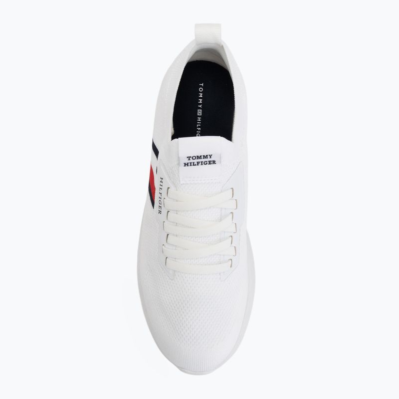 Pánske topánky Tommy Hilfiger Lightweight Knitted Runner white 5