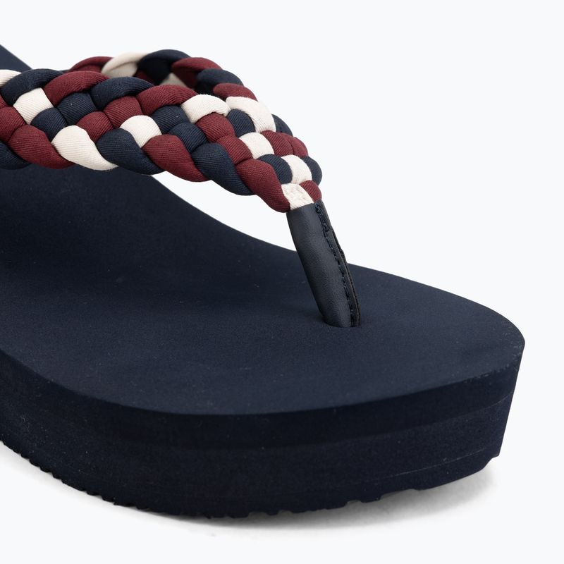 Dámske žabky Tommy Hilfiger Wedge Braided Summer Sandal rwb 7