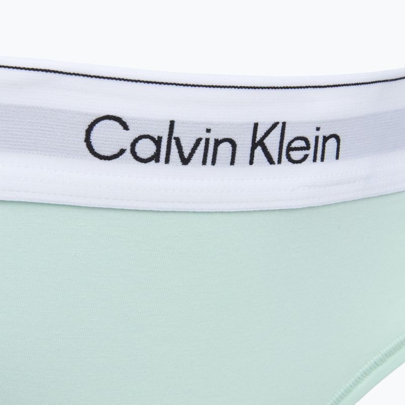 Dámske nohavičky tangá Calvin Klein LV00QF8518 Thong feel the mint 3