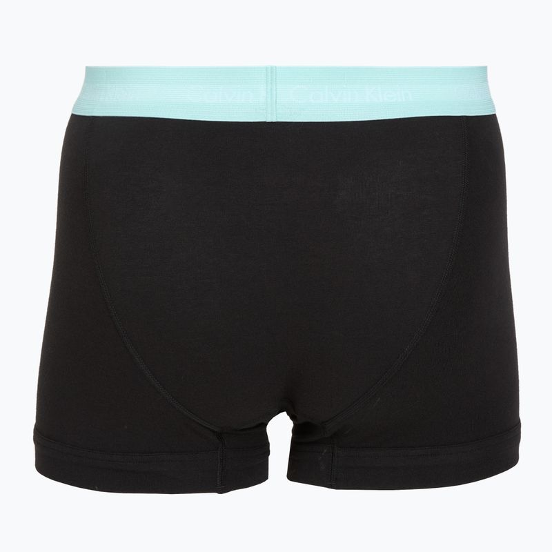 Pánske boxerky Calvin Klein 0000U2662G Trunk 3 páry black in plume wb/black in misty sag 5