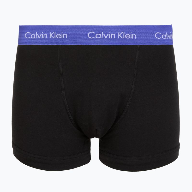 Pánske boxerky Calvin Klein 0000U2662G Trunk 3 páry black in green bloom wb/black in da 5
