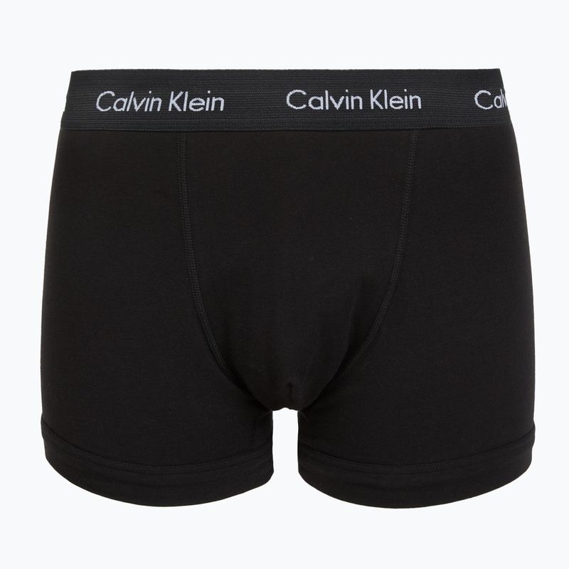 Pánske boxerky Calvin Klein 0000U2662G Trunk 3 páry black in green bloom wb/black in da 6