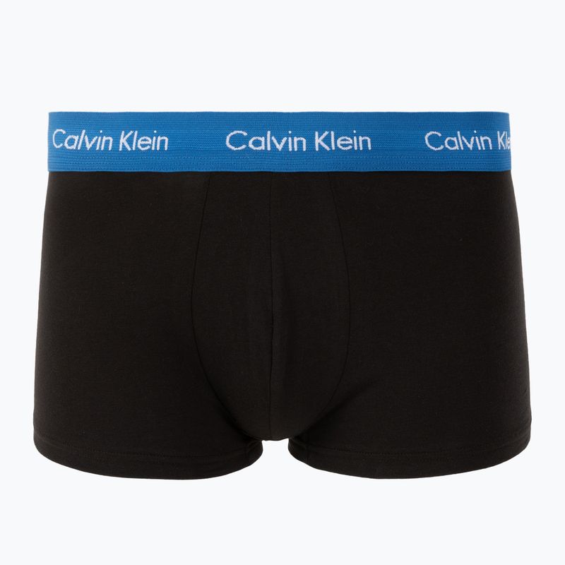 Boxerky Calvin Klein 0000U2664G Low Rise Trunk 3 pairs black/classic blue/black 2