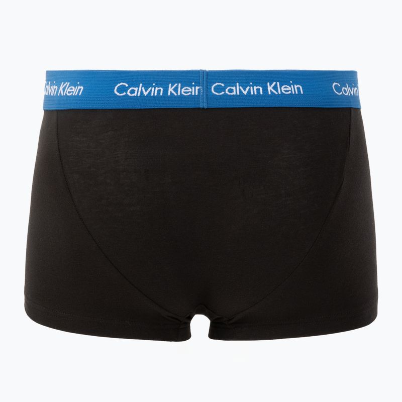 Boxerky Calvin Klein 0000U2664G Low Rise Trunk 3 pairs black/classic blue/black 3