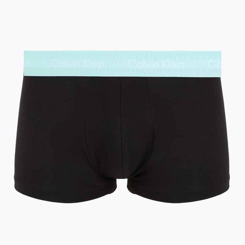 Pánske boxerky Calvin Klein 0000U2664G Low Rise Trunk 3 pairs black in plume wb/ black in misty sag 2