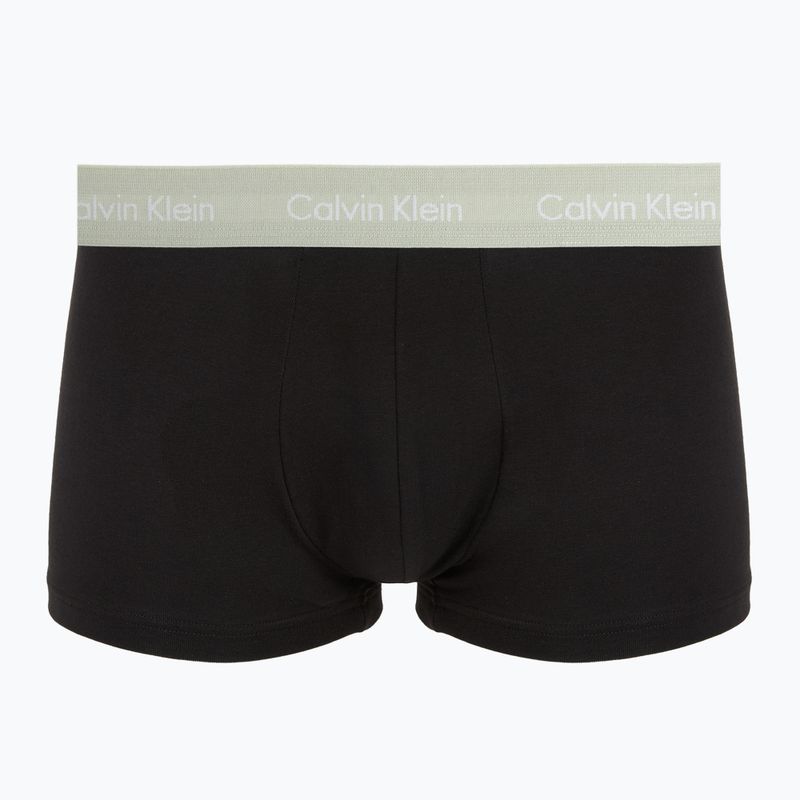 Pánske boxerky Calvin Klein 0000U2664G Low Rise Trunk 3 pairs black in plume wb/ black in misty sag 5