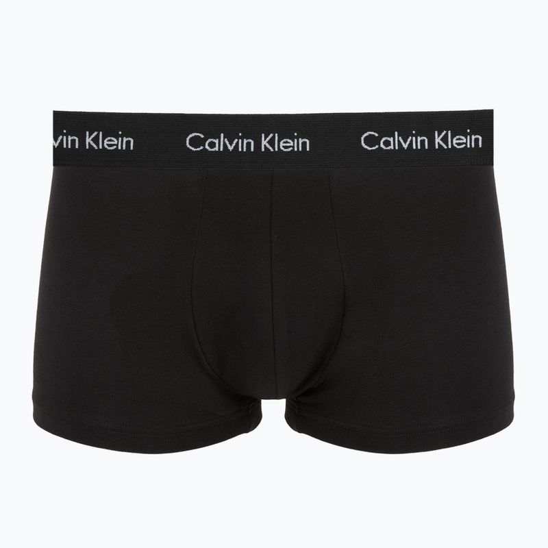 Pánske boxerky Calvin Klein 0000U2664G Low Rise Trunk 3 pairs black in plume wb/ black in misty sag 6