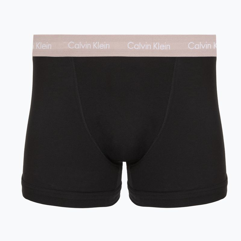 Pánske boxerky Calvin Klein 0000U2662G Trunk 3 páry black in green bloom wb/black in da 2
