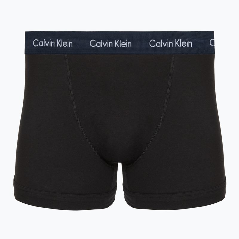 Pánske boxerky Calvin Klein 0000U2662G Trunk 3 páry black in green bloom wb/black in da 4