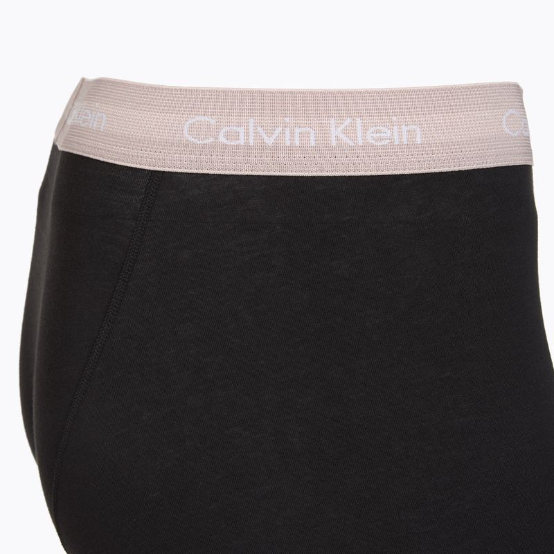 Pánske boxerky Calvin Klein 0000U2662G Trunk 3 páry black in green bloom wb/black in da 6