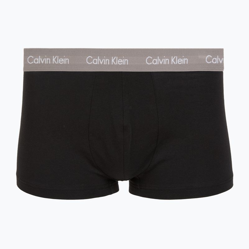 Boxerky Calvin Klein LV00NB4412 Low Rise Trunk 5 pairs black bodies with driftwood/moonlight 2