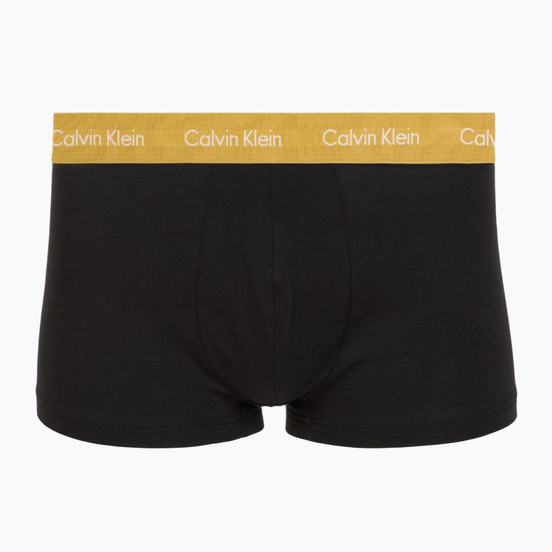 Boxerky Calvin Klein LV00NB4412 Low Rise Trunk 5 pairs black bodies with driftwood/moonlight 3