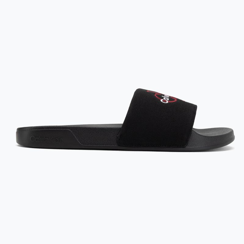 Pánske šľapky Calvin Klein YM0YM01393 Ess black/rhubarb 2
