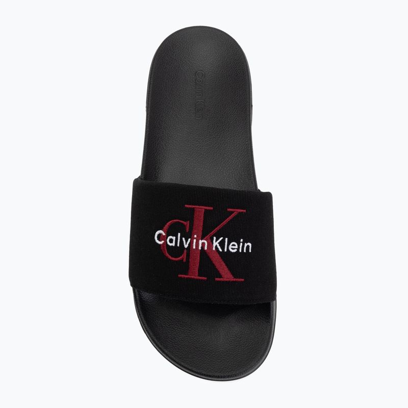Pánske šľapky Calvin Klein YM0YM01393 Ess black/rhubarb 5