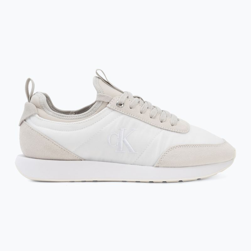 Pánske topánky Calvin Klein YM0YM01414 Retro Runner Sock Laceup Mix mat bright white/light grey 2