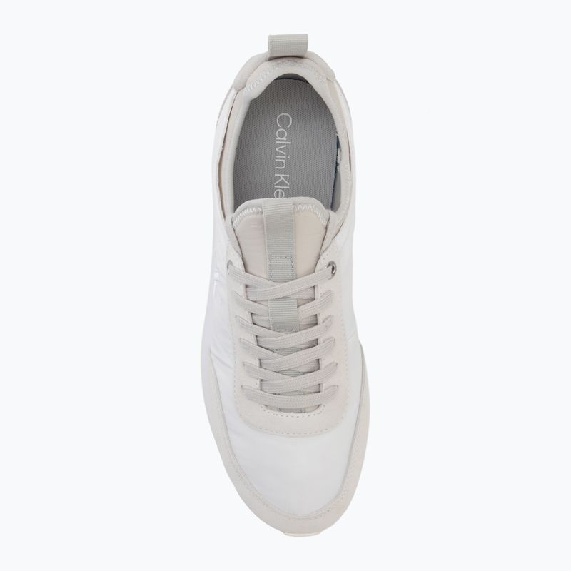 Pánske topánky Calvin Klein YM0YM01414 Retro Runner Sock Laceup Mix mat bright white/light grey 5