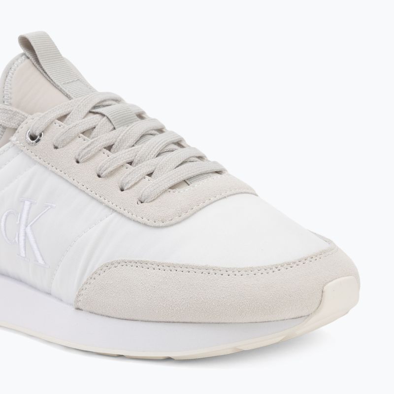 Pánske topánky Calvin Klein YM0YM01414 Retro Runner Sock Laceup Mix mat bright white/light grey 7