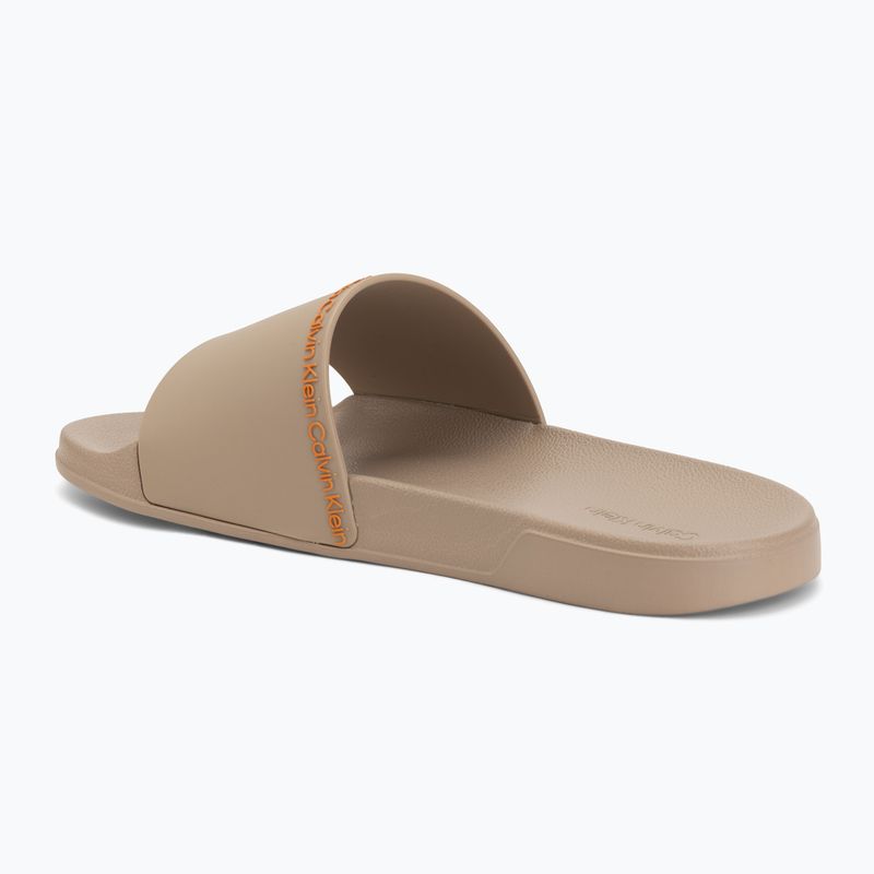 Pánske šľapky Calvin Klein HM0HM02108 Ess Institutional Cv nomad/vivid tangerine 3