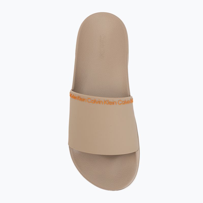 Pánske šľapky Calvin Klein HM0HM02108 Ess Institutional Cv nomad/vivid tangerine 5