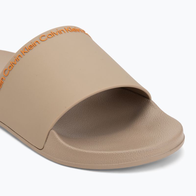 Pánske šľapky Calvin Klein HM0HM02108 Ess Institutional Cv nomad/vivid tangerine 7