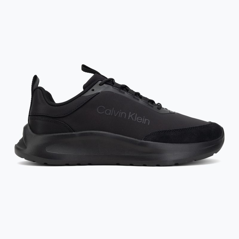 Pánska obuv Calvin Klein HM0HM02342 Light Eva Runn Essential Laceup Nylon Suede triple black 2