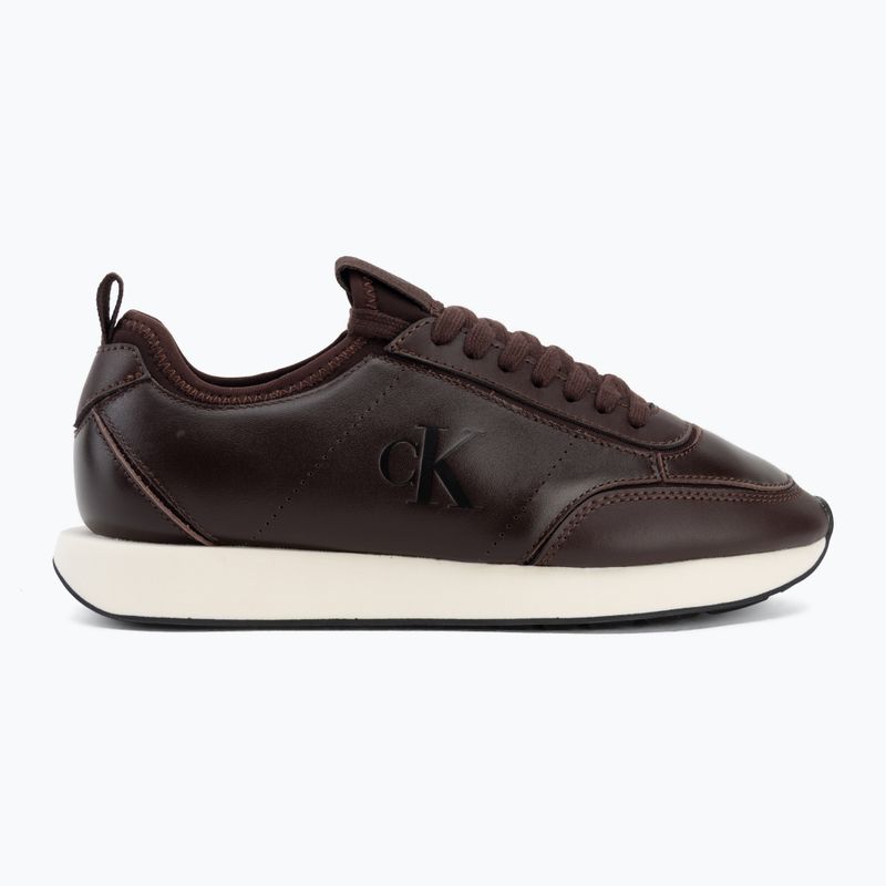 Dámske topánky Calvin Klein HW0HW03118 Retro Runner Sock PANL Leather Neo bordeaux 2